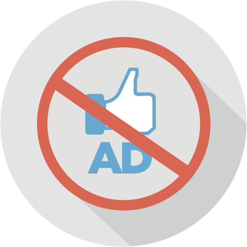 Only likes friends' posts, no ads